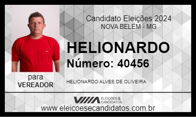 Candidato HELIONARDO 2024 - NOVA BELÉM - Eleições