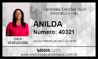 Candidato ANILDA 2024 - NOVA BELÉM - Eleições