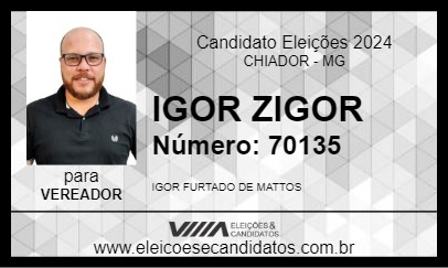 Candidato IGOR ZIGOR 2024 - CHIADOR - Eleições