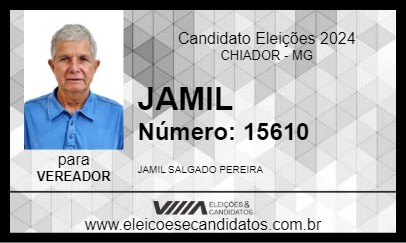 Candidato JAMIL 2024 - CHIADOR - Eleições