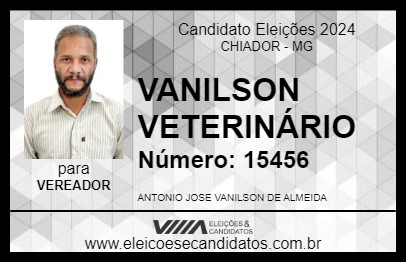 Candidato VANILSON VETERINÁRIO 2024 - CHIADOR - Eleições