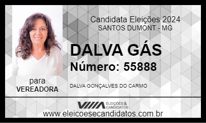 Candidato DALVA GÁS 2024 - SANTOS DUMONT - Eleições