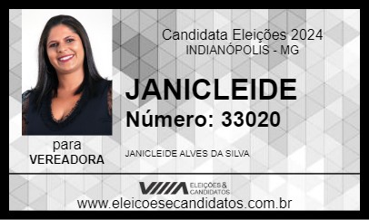 Candidato JANICLEIDE 2024 - INDIANÓPOLIS - Eleições