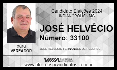 Candidato JOSÉ HELVÉCIO 2024 - INDIANÓPOLIS - Eleições