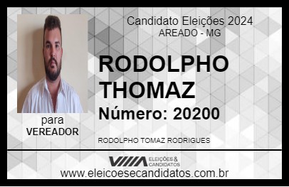 Candidato RODOLPHO THOMAZ 2024 - AREADO - Eleições