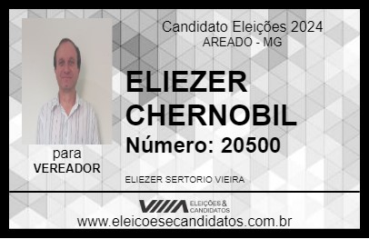 Candidato ELIEZER CHERNOBIL 2024 - AREADO - Eleições