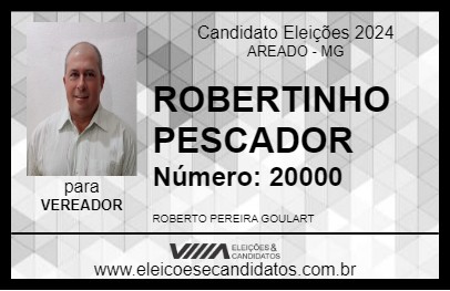 Candidato ROBERTINHO PESCADOR 2024 - AREADO - Eleições