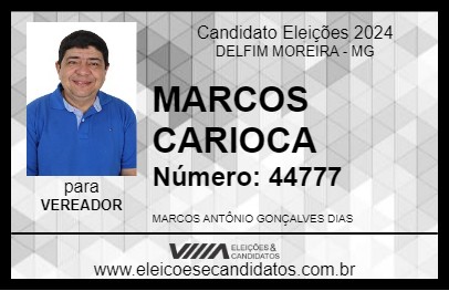 Candidato MARCOS CARIOCA 2024 - DELFIM MOREIRA - Eleições