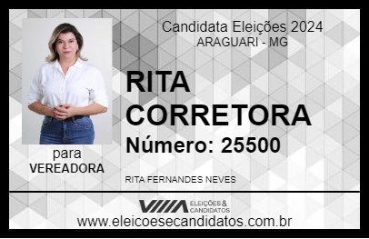 Candidato RITA CORRETORA 2024 - ARAGUARI - Eleições