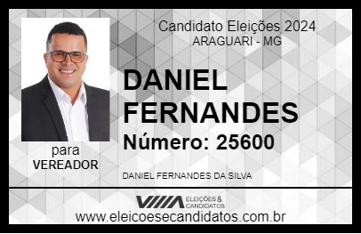 Candidato DANIEL FERNANDES 2024 - ARAGUARI - Eleições