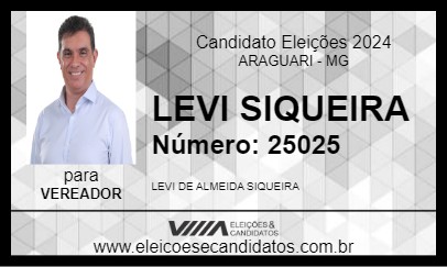 Candidato LEVI SIQUEIRA 2024 - ARAGUARI - Eleições