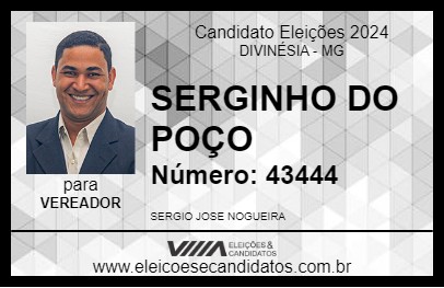 Candidato SERGINHO DO POÇO 2024 - DIVINÉSIA - Eleições