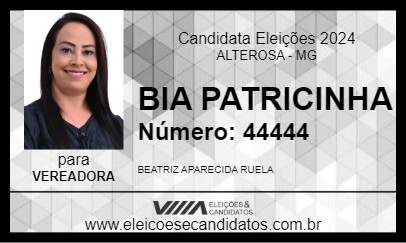 Candidato BIA PATRICINHA 2024 - ALTEROSA - Eleições