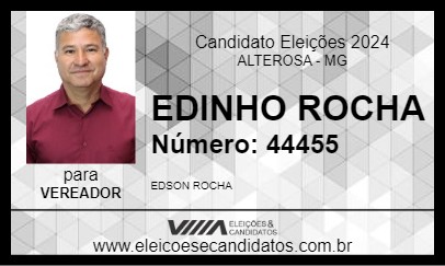 Candidato EDINHO ROCHA 2024 - ALTEROSA - Eleições