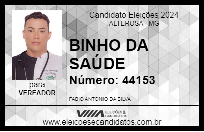 Candidato BINHO DA SAÚDE 2024 - ALTEROSA - Eleições