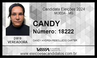 Candidato CANDY 2024 - MOEDA - Eleições