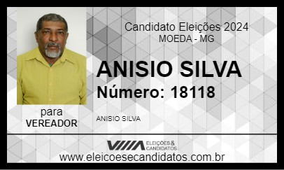 Candidato ANISIO SILVA 2024 - MOEDA - Eleições