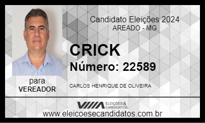 Candidato CRICK 2024 - AREADO - Eleições