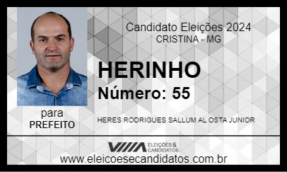 Candidato HERINHO 2024 - CRISTINA - Eleições