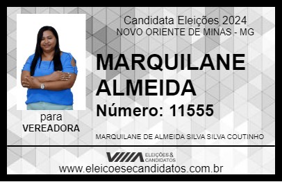 Candidato MARQUILANE ALMEIDA 2024 - NOVO ORIENTE DE MINAS - Eleições