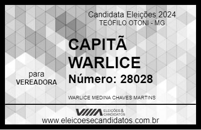 Candidato CAPITÃ WARLICE 2024 - TEÓFILO OTONI - Eleições