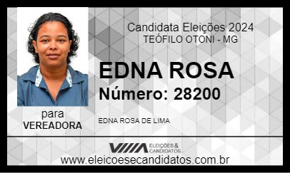 Candidato EDNA ROSA 2024 - TEÓFILO OTONI - Eleições