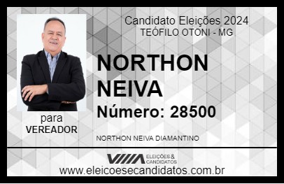 Candidato NORTHON NEIVA 2024 - TEÓFILO OTONI - Eleições