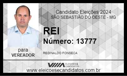 Candidato REI 2024 - SÃO SEBASTIÃO DO OESTE - Eleições