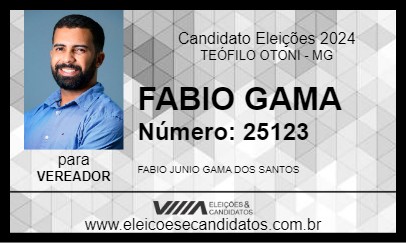 Candidato FABIO GAMA 2024 - TEÓFILO OTONI - Eleições