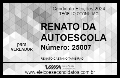 Candidato RENATO DA AUTOESCOLA 2024 - TEÓFILO OTONI - Eleições