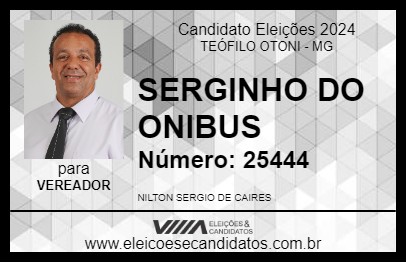 Candidato SERGINHO DO ONIBUS 2024 - TEÓFILO OTONI - Eleições