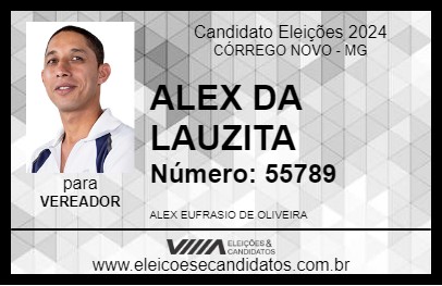 Candidato ALEX DA LAUZITA 2024 - CÓRREGO NOVO - Eleições