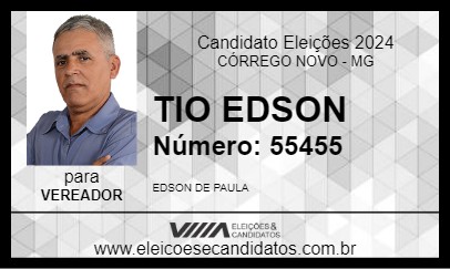 Candidato TIO EDSON 2024 - CÓRREGO NOVO - Eleições