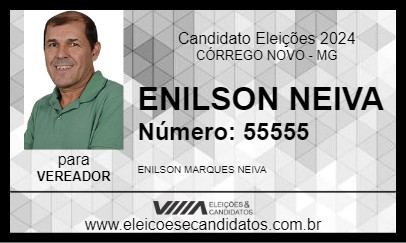 Candidato ENILSON NEIVA 2024 - CÓRREGO NOVO - Eleições