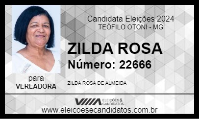 Candidato ZILDA ROSA 2024 - TEÓFILO OTONI - Eleições