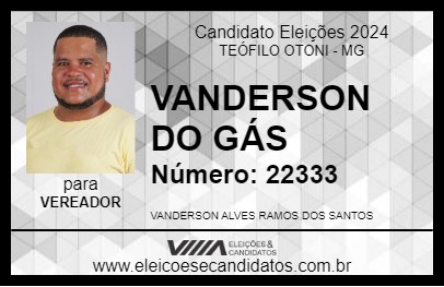 Candidato VANDERSON DO GÁS 2024 - TEÓFILO OTONI - Eleições