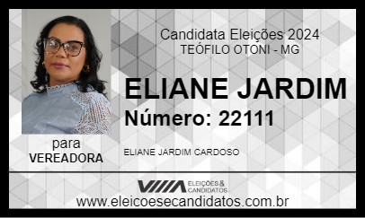 Candidato ELIANE JARDIM 2024 - TEÓFILO OTONI - Eleições