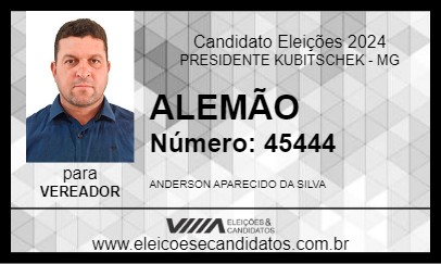 Candidato ALEMÃO 2024 - PRESIDENTE KUBITSCHEK - Eleições