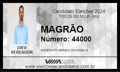 Candidato MAGRÃO 2024 - TOCOS DO MOJI - Eleições