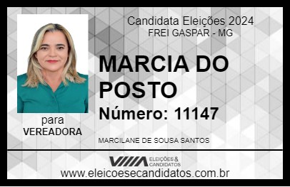 Candidato MARCIA DO POSTO 2024 - FREI GASPAR - Eleições