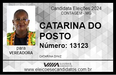 Candidato CATARINA DO POSTO 2024 - CONTAGEM - Eleições