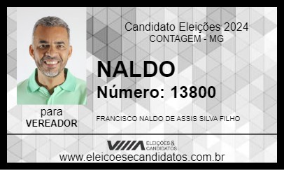 Candidato NALDO 2024 - CONTAGEM - Eleições