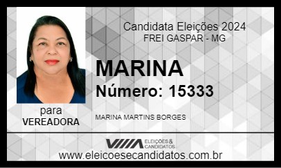 Candidato MARINA 2024 - FREI GASPAR - Eleições