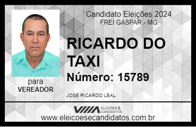 Candidato RICARDO DO TAXI 2024 - FREI GASPAR - Eleições