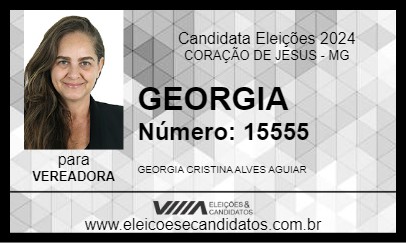 Candidato GEORGIA 2024 - CORAÇÃO DE JESUS - Eleições