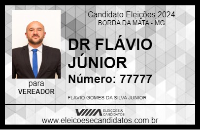 Candidato DR FLÁVIO JÚNIOR 2024 - BORDA DA MATA - Eleições