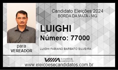 Candidato LUIGHI 2024 - BORDA DA MATA - Eleições