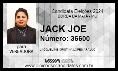 Candidato JACK JOY 2024 - BORDA DA MATA - Eleições