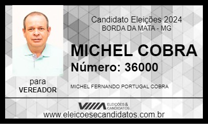 Candidato MICHEL COBRA 2024 - BORDA DA MATA - Eleições