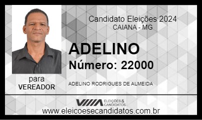 Candidato ADELINO 2024 - CAIANA - Eleições